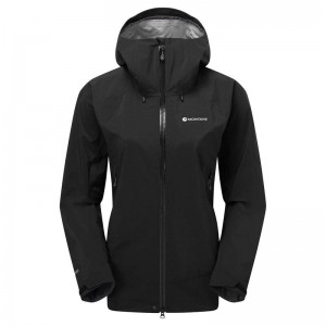 Black Women's Montane Phase XT Waterproof Jackets | GUA7666LX