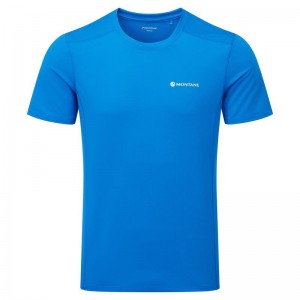 Blue Men's Montane Dart Lite T Shirts | QUY9027LG