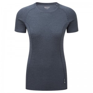 Dark Blue Women's Montane Dart T Shirts | BIF2028FS