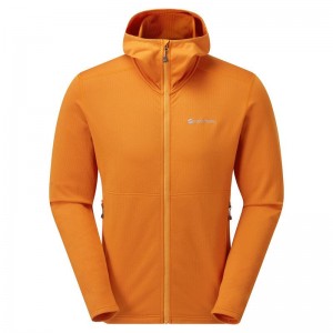 Orange Men's Montane Protium Hooded Fleece Jackets | HBQ8920RX