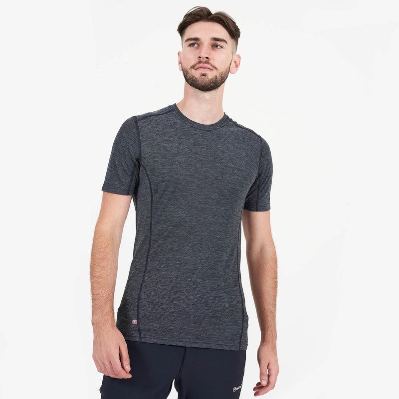 Black Men\'s Montane Primino 140 T Shirts | GJG4136WI