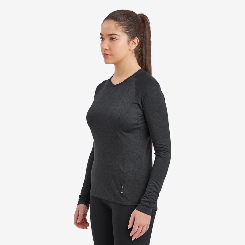 Black Women's Montane Dart Long Sleeve T Shirts | BEJ1437HM