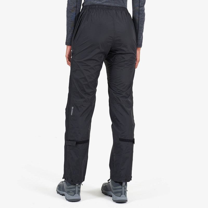 Black Women's Montane Dynamo Waterproof Pull-Over Trousers | VBK5785DM