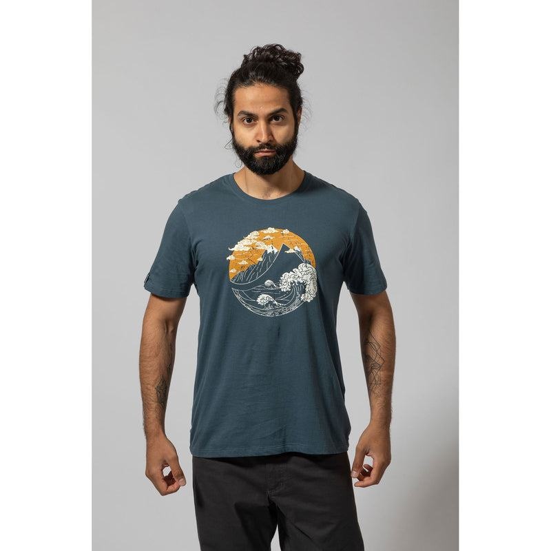 Blue Men's Montane Great Mountain T Shirts | RJG9223WN