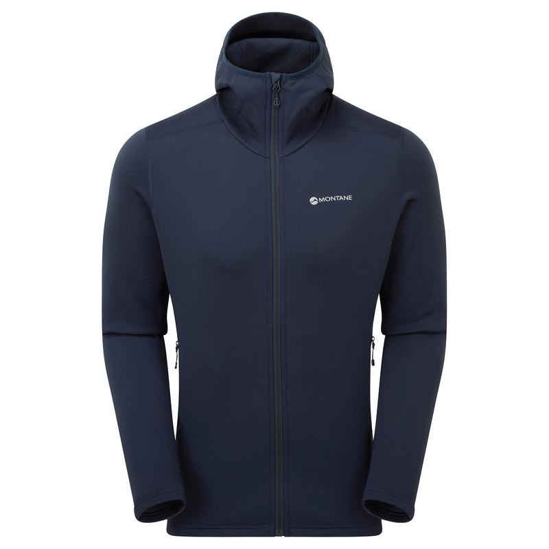 Dark Blue Men\'s Montane Fury Hooded Fleece Jackets | BAF4516NJ