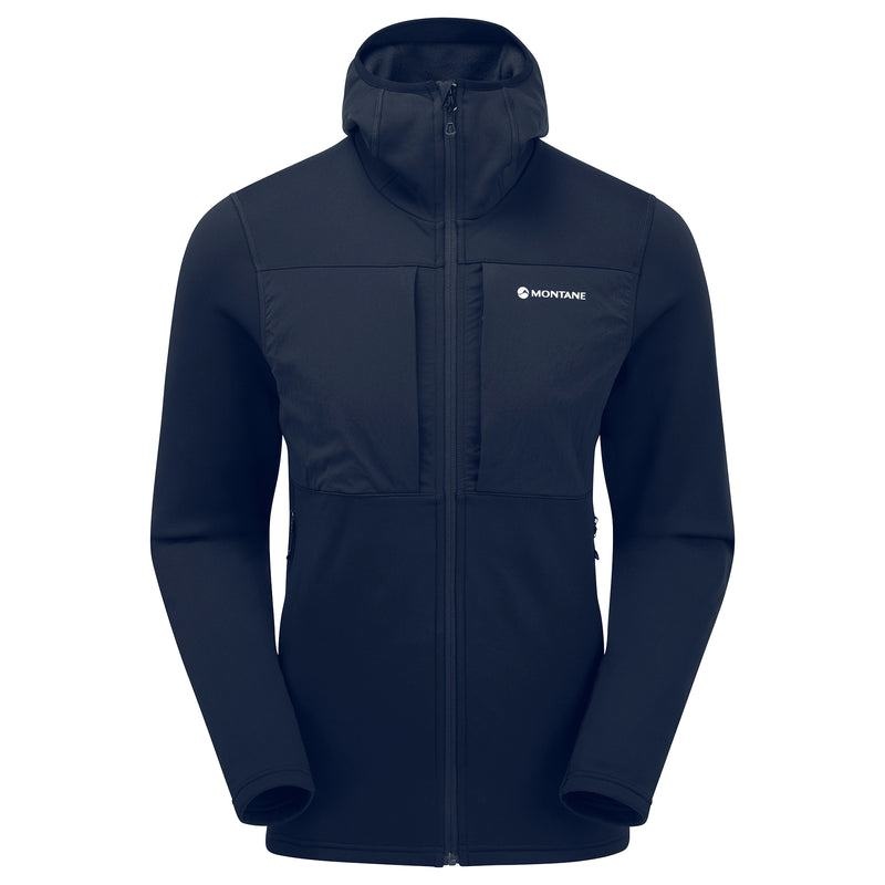 Dark Blue Men\'s Montane Fury XT Hooded Fleece Jackets | HBU8943ZL
