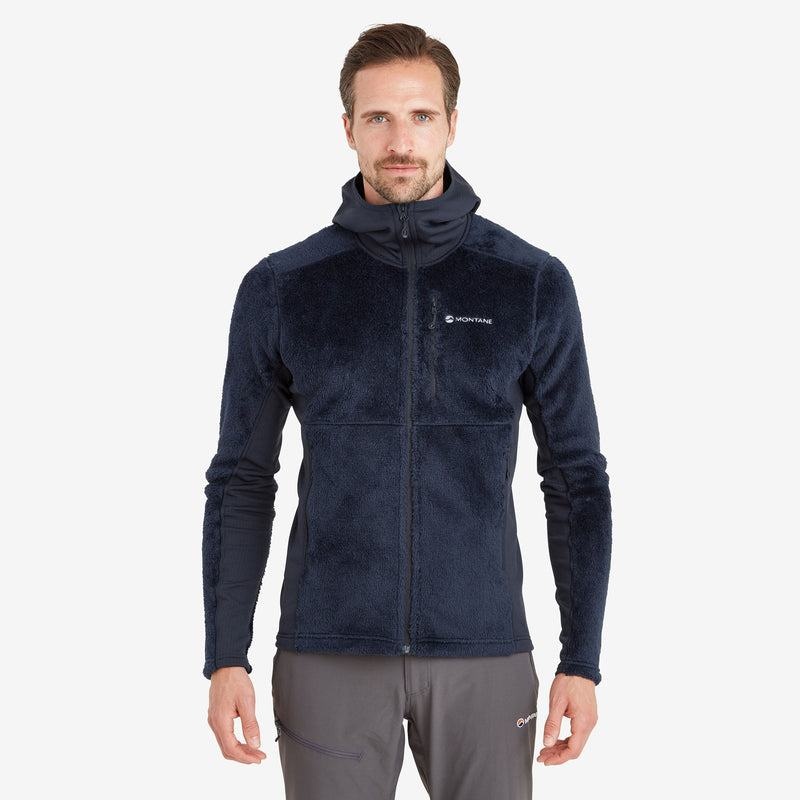 Dark Blue Men's Montane Protium XPD Hooded Fleece Jackets | TST8084YT