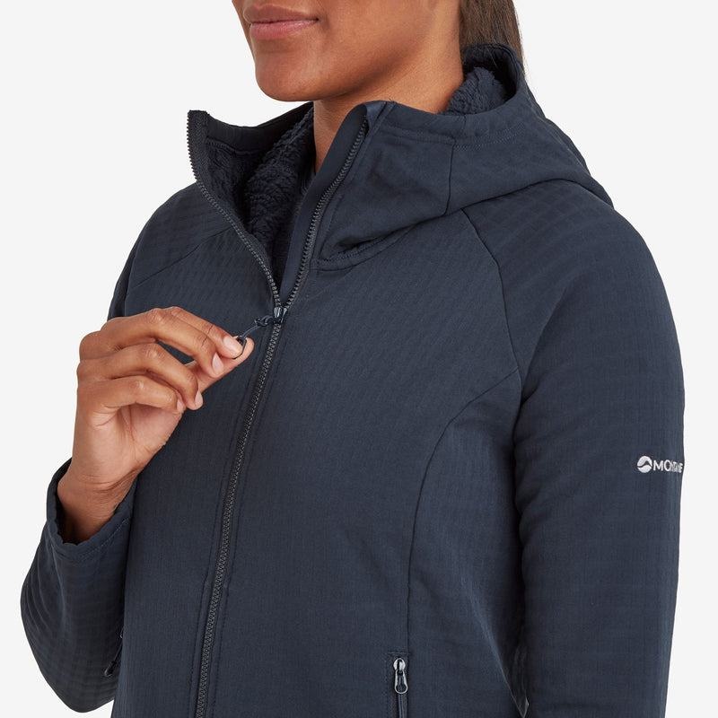 Dark Blue Women's Montane Protium XT Hooded Fleece Jackets | UVL8639PM