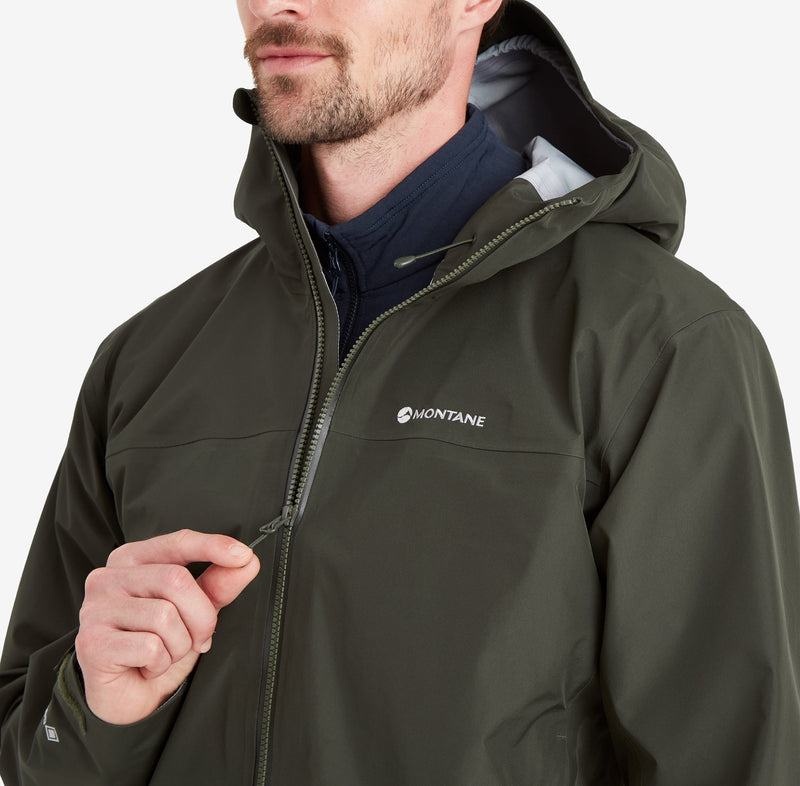 Dark Green Men's Montane Phase Waterproof Jackets | CDK4041CQ