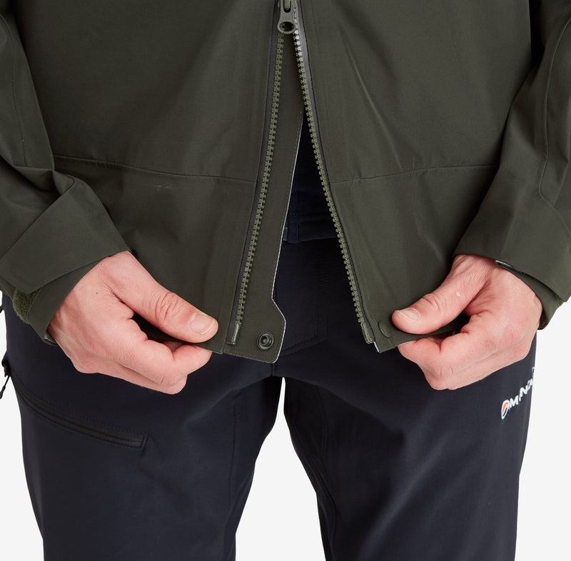 Dark Green Men's Montane Phase Waterproof Jackets | CDK4041CQ