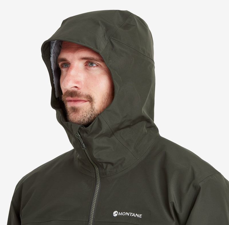 Dark Green Men's Montane Phase Waterproof Jackets | CDK4041CQ