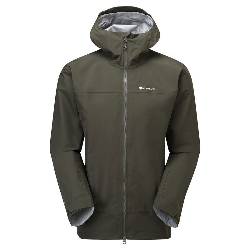 Dark Green Men\'s Montane Phase Waterproof Jackets | CDK4041CQ