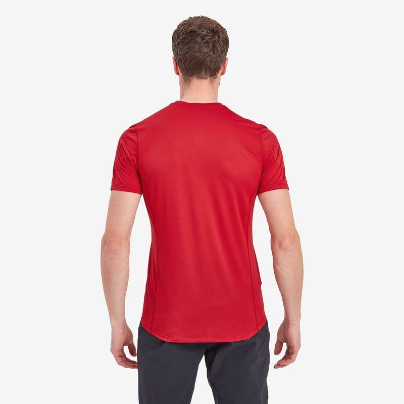 Dark Red Men's Montane Dart Lite T Shirts | VDG8383ZV