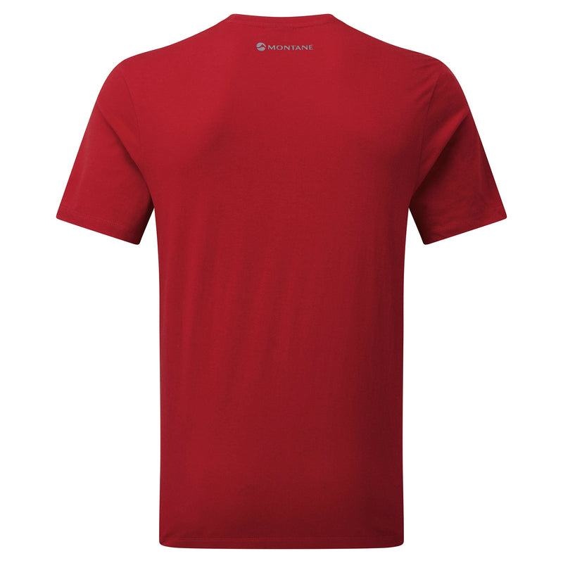 Dark Red Men's Montane Forest T Shirts | QSV8334SH