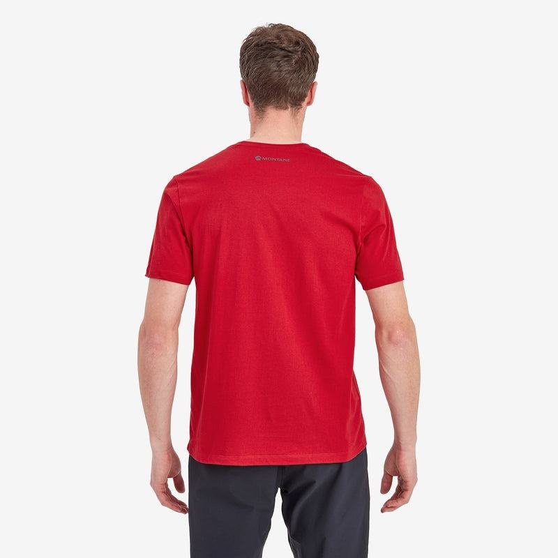 Dark Red Men's Montane Forest T Shirts | QSV8334SH