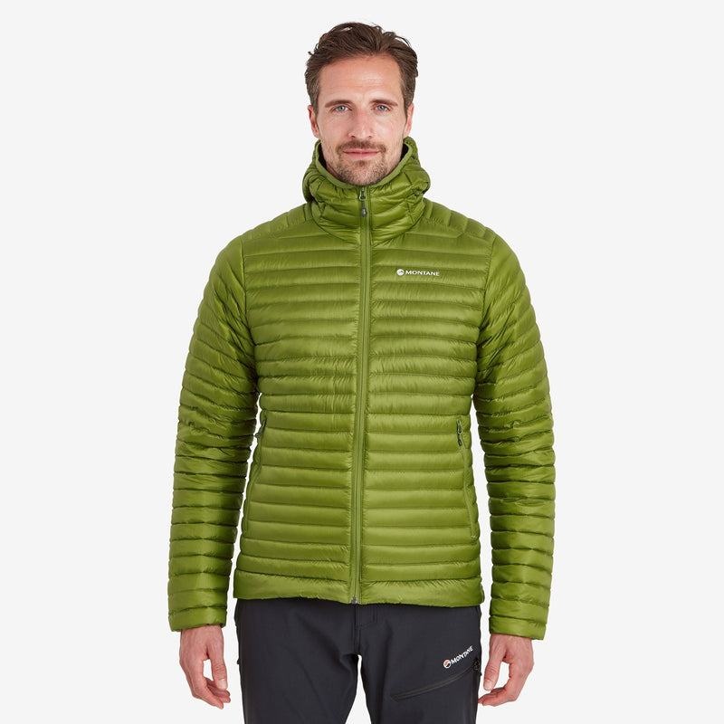 Green Men's Montane Anti-Freeze Lite Hooded Down Jackets | HXW1295QD