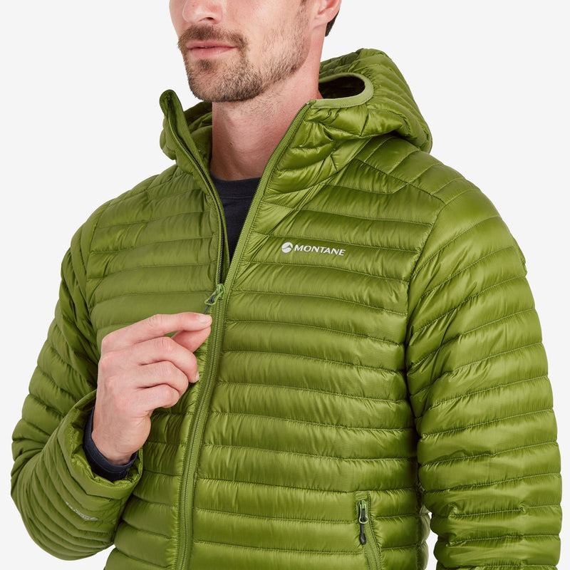 Green Men's Montane Anti-Freeze Lite Hooded Down Jackets | HXW1295QD